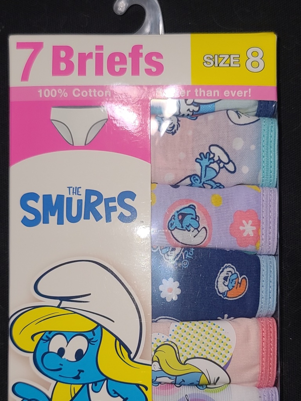 The Smurfs Girls’ Briefs 7 pk Size 8 NWT